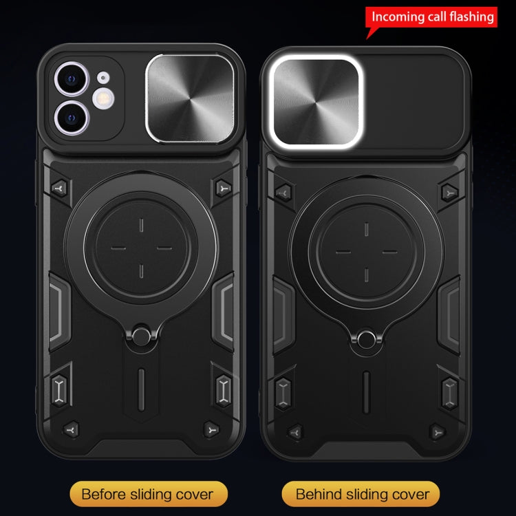 เคสโทรศัพท์ที่มีที่ยึดแม่เหล็กแบบเลื่อนลาย CD สำหรับ iPhone 11, สำหรับ iPhone 11 Pro
