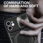 เคสโทรศัพท์ที่มีที่ยึดแม่เหล็กแบบเลื่อนลาย CD สำหรับ iPhone 11, สำหรับ iPhone 11 Pro