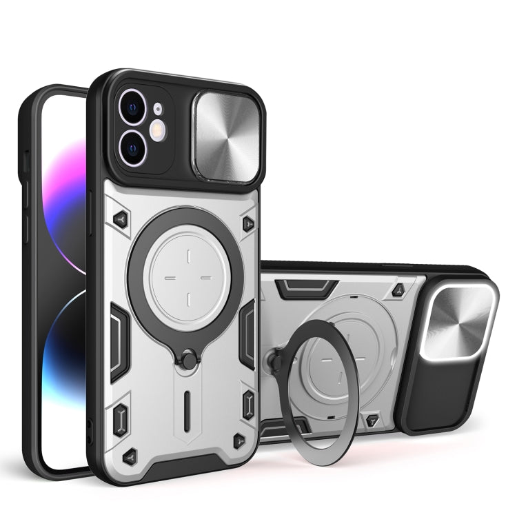 เคสโทรศัพท์ที่มีที่ยึดแม่เหล็กแบบเลื่อนลาย CD สำหรับ iPhone 11, สำหรับ iPhone 11 Pro