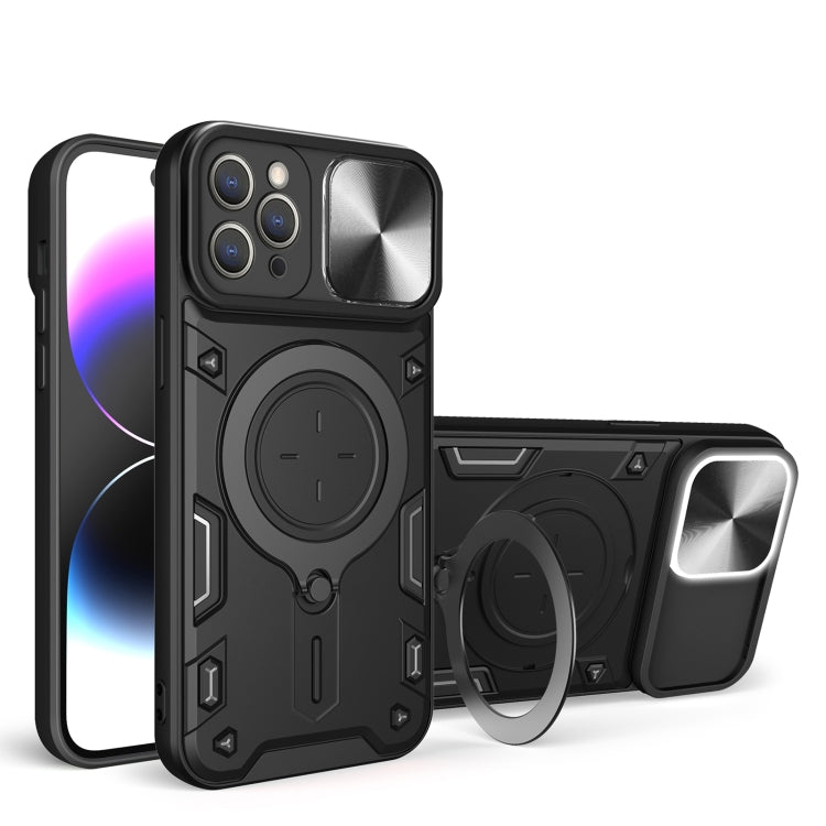 CD Texture Sliding Camshield Magnetic Holder Phone Case, For iPhone 14 Pro Max, For iPhone 13 Pro Max, For iPhone 13 Pro, For iPhone 13, For iPhone 12, For iPhone 12 Pro Max, For iPhone 12 Pro, For iPhone 11 Pro Max