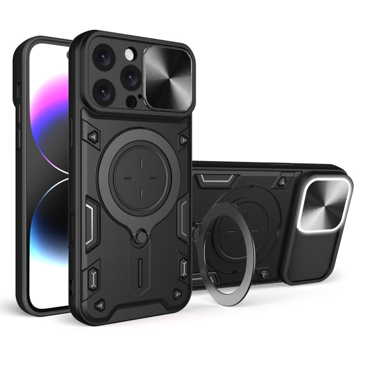 เคสโทรศัพท์ที่มีที่ยึดแม่เหล็กแบบเลื่อนลาย CD สำหรับ iPhone 17e / 16e, สำหรับ iPhone 17 Pro Max, สำหรับ iPhone 17 Pro, สำหรับ iPhone 17, สำหรับ iPhone Air, สำหรับ iPhone 16 Pro Max, สำหรับ iPhone 16 Pro, สำหรับ iPhone 16 Plus