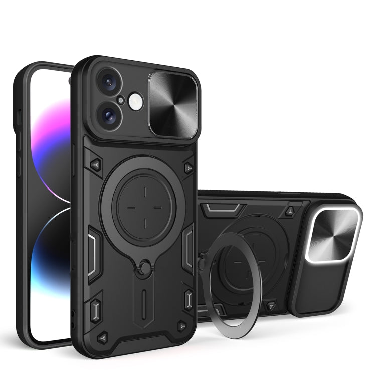 เคสโทรศัพท์ที่มีที่ยึดแม่เหล็กแบบเลื่อนลาย CD สำหรับ iPhone 17e / 16e, สำหรับ iPhone 17 Pro Max, สำหรับ iPhone 17 Pro, สำหรับ iPhone 17, สำหรับ iPhone Air, สำหรับ iPhone 16 Pro Max, สำหรับ iPhone 16 Pro, สำหรับ iPhone 16 Plus