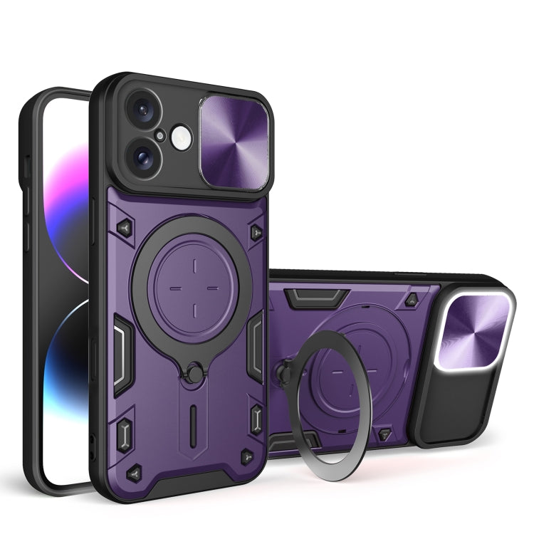 เคสโทรศัพท์ที่มีที่ยึดแม่เหล็กแบบเลื่อนลาย CD สำหรับ iPhone 17e / 16e, สำหรับ iPhone 17 Pro Max, สำหรับ iPhone 17 Pro, สำหรับ iPhone 17, สำหรับ iPhone Air, สำหรับ iPhone 16 Pro Max, สำหรับ iPhone 16 Pro, สำหรับ iPhone 16 Plus