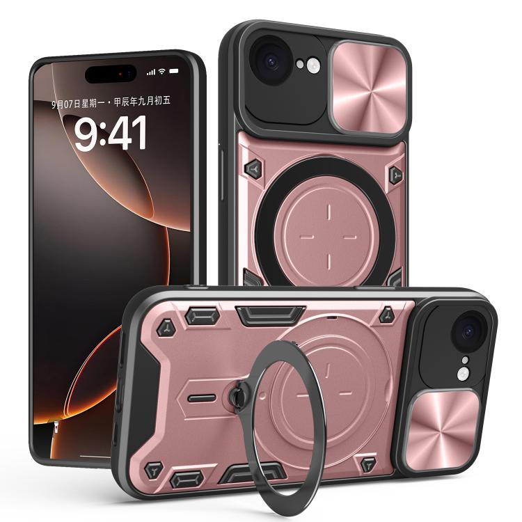 เคสโทรศัพท์ที่มีที่ยึดแม่เหล็กแบบเลื่อนลาย CD สำหรับ iPhone 17e / 16e, สำหรับ iPhone 17 Pro Max, สำหรับ iPhone 17 Pro, สำหรับ iPhone 17, สำหรับ iPhone Air, สำหรับ iPhone 16 Pro Max, สำหรับ iPhone 16 Pro, สำหรับ iPhone 16 Plus