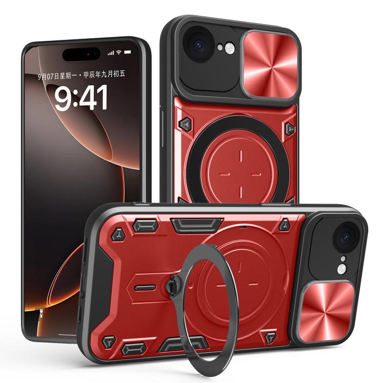 เคสโทรศัพท์ที่มีที่ยึดแม่เหล็กแบบเลื่อนลาย CD สำหรับ iPhone 17e / 16e, สำหรับ iPhone 17 Pro Max, สำหรับ iPhone 17 Pro, สำหรับ iPhone 17, สำหรับ iPhone Air, สำหรับ iPhone 16 Pro Max, สำหรับ iPhone 16 Pro, สำหรับ iPhone 16 Plus