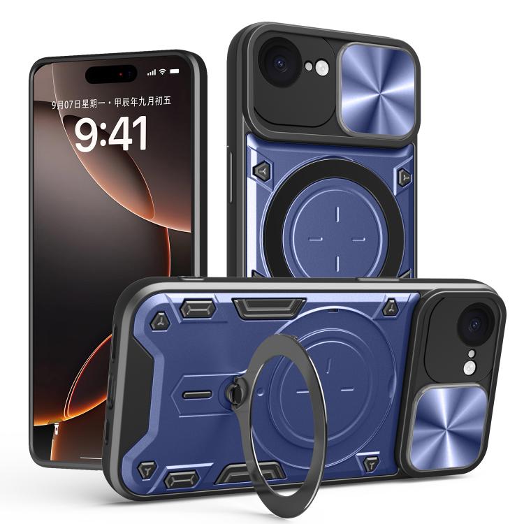 เคสโทรศัพท์ที่มีที่ยึดแม่เหล็กแบบเลื่อนลาย CD สำหรับ iPhone 17e / 16e, สำหรับ iPhone 17 Pro Max, สำหรับ iPhone 17 Pro, สำหรับ iPhone 17, สำหรับ iPhone Air, สำหรับ iPhone 16 Pro Max, สำหรับ iPhone 16 Pro, สำหรับ iPhone 16 Plus