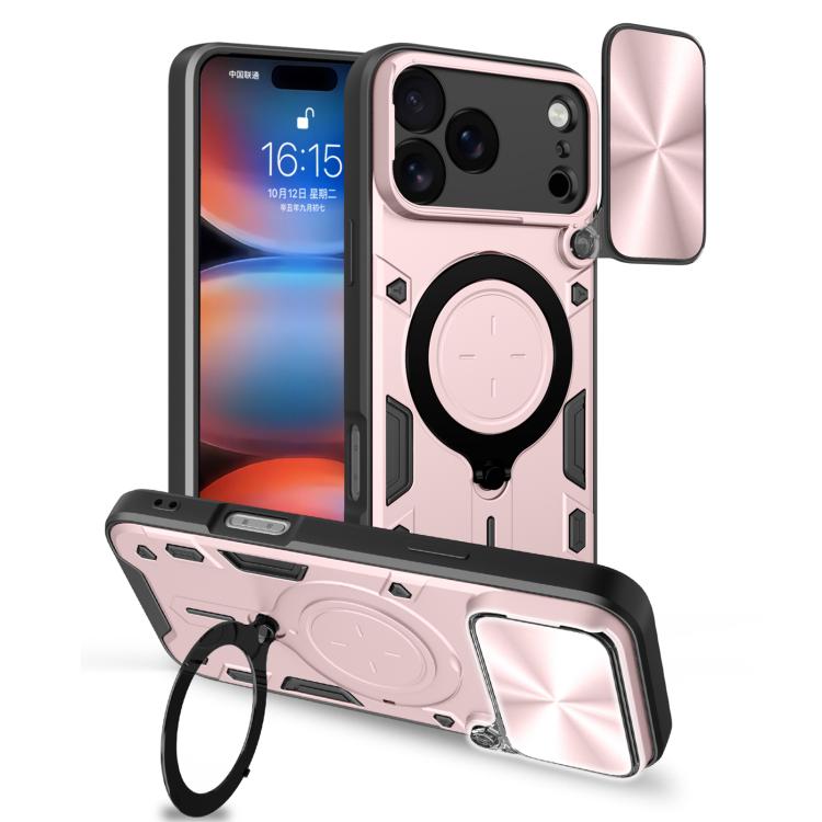 เคสโทรศัพท์ที่มีที่ยึดแม่เหล็กแบบเลื่อนลาย CD สำหรับ iPhone 17e / 16e, สำหรับ iPhone 17 Pro Max, สำหรับ iPhone 17 Pro, สำหรับ iPhone 17, สำหรับ iPhone Air, สำหรับ iPhone 16 Pro Max, สำหรับ iPhone 16 Pro, สำหรับ iPhone 16 Plus