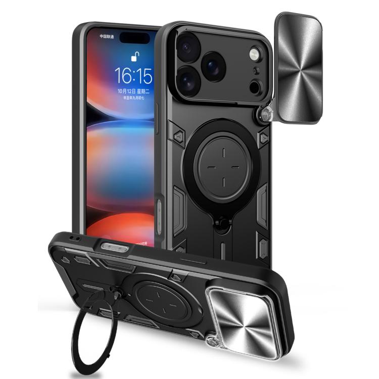 เคสโทรศัพท์ที่มีที่ยึดแม่เหล็กแบบเลื่อนลาย CD สำหรับ iPhone 17e / 16e, สำหรับ iPhone 17 Pro Max, สำหรับ iPhone 17 Pro, สำหรับ iPhone 17, สำหรับ iPhone Air, สำหรับ iPhone 16 Pro Max, สำหรับ iPhone 16 Pro, สำหรับ iPhone 16 Plus