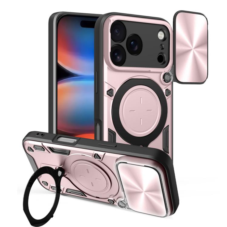 เคสโทรศัพท์ที่มีที่ยึดแม่เหล็กแบบเลื่อนลาย CD สำหรับ iPhone 17e / 16e, สำหรับ iPhone 17 Pro Max, สำหรับ iPhone 17 Pro, สำหรับ iPhone 17, สำหรับ iPhone Air, สำหรับ iPhone 16 Pro Max, สำหรับ iPhone 16 Pro, สำหรับ iPhone 16 Plus