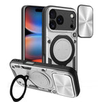 เคสโทรศัพท์ที่มีที่ยึดแม่เหล็กแบบเลื่อนลาย CD สำหรับ iPhone 17e / 16e, สำหรับ iPhone 17 Pro Max, สำหรับ iPhone 17 Pro, สำหรับ iPhone 17, สำหรับ iPhone Air, สำหรับ iPhone 16 Pro Max, สำหรับ iPhone 16 Pro, สำหรับ iPhone 16 Plus