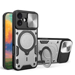 เคสโทรศัพท์ที่มีที่ยึดแม่เหล็กแบบเลื่อนลาย CD สำหรับ iPhone 17e / 16e, สำหรับ iPhone 17 Pro Max, สำหรับ iPhone 17 Pro, สำหรับ iPhone 17, สำหรับ iPhone Air, สำหรับ iPhone 16 Pro Max, สำหรับ iPhone 16 Pro, สำหรับ iPhone 16 Plus