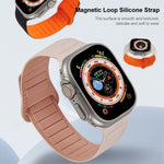 Loop Magnetic Silicone Watch Band, For Apple Watch 7 41mm, For Apple Watch 7 45mm, For Apple Watch SE 40mm