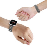 สายรัดนาฬิกาโลหะบิดเพชร สำหรับ Apple Watch Series 10 46mm, สำหรับ Apple Watch Series 10 42mm, สำหรับ Apple Watch SE 2023 44mm, สำหรับ Apple Watch SE 2023 40mm, สำหรับ Apple Watch Ultra 2 49mm, สำหรับ Apple Watch 9 45mm, สำหรับ Apple Watch 9 41mm