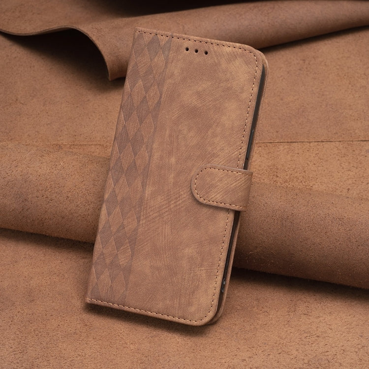 Plaid Embossed Leather Phone Case, For iPhone SE 2022 / 7 / 8, For iPhone 15, For iPhone 7 Plus / 8 Plus