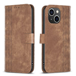 Plaid Embossed Leather Phone Case, For iPhone SE 2022 / 7 / 8, For iPhone 15, For iPhone 7 Plus / 8 Plus