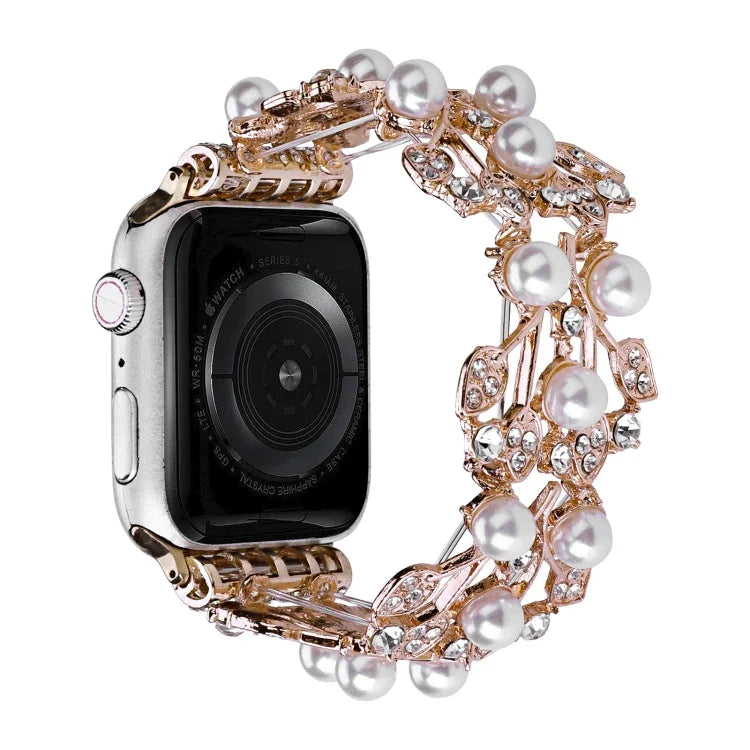 สายรัดนาฬิกาโลหะเม็ดสี่แฉก สำหรับ Apple Watch Series 10 ขนาด 46 มม., 42 มม., Apple Watch SE 2023 ขนาด 44 มม., 40 มม., Apple Watch Ultra 2 ขนาด 49 มม., Apple Watch 9 ขนาด 45 มม., 41 มม.