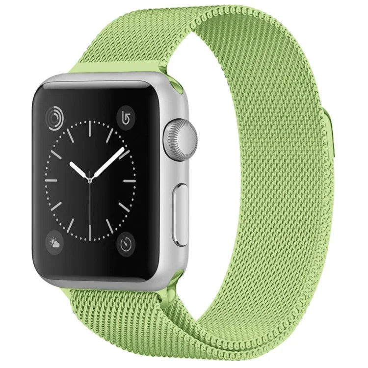 สายสแตนเลสสตีลแม่เหล็กมิลานีสลูป สำหรับ Apple Watch Series 5 & 4 40 มม. / 3 & 2 & 1 38 มม., 5 & 4 44 มม. / 3 & 2 & 1 42 มม.
