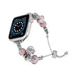 สายรัดนาฬิกาโลหะสร้อยลูกปัด สำหรับ Apple Watch Series 10 46mm, สำหรับ Apple Watch Series 10 42mm, สำหรับ Apple Watch SE 2023 44mm, สำหรับ Apple Watch SE 2023 40mm, สำหรับ Apple Watch Ultra 2 49mm, สำหรับ Apple Watch 9 45mm, สำหรับ Apple Watch 9 41mm