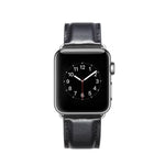 สายหนังแท้ลาย Crazy Horse คุณภาพพรีเมียม สำหรับ Apple Watch Series 7 ขนาด 41 มม. / 6 & SE & 5 & 4 ขนาด 40 มม. / 3 & 2 & 1 ขนาด 38 มม., สำหรับ Apple Watch Series 7 ขนาด 45 มม. / 6 & SE & 5 & 4 ขนาด 44 มม. / 3 & 2 & 1 ขนาด 42 มม.