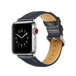 สายหนังแท้ลาย Crazy Horse คุณภาพพรีเมียม สำหรับ Apple Watch Series 7 ขนาด 41 มม. / 6 & SE & 5 & 4 ขนาด 40 มม. / 3 & 2 & 1 ขนาด 38 มม., สำหรับ Apple Watch Series 7 ขนาด 45 มม. / 6 & SE & 5 & 4 ขนาด 44 มม. / 3 & 2 & 1 ขนาด 42 มม.