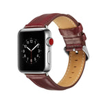 สายหนังแท้ลาย Crazy Horse คุณภาพพรีเมียม สำหรับ Apple Watch Series 7 ขนาด 41 มม. / 6 & SE & 5 & 4 ขนาด 40 มม. / 3 & 2 & 1 ขนาด 38 มม., สำหรับ Apple Watch Series 7 ขนาด 45 มม. / 6 & SE & 5 & 4 ขนาด 44 มม. / 3 & 2 & 1 ขนาด 42 มม.