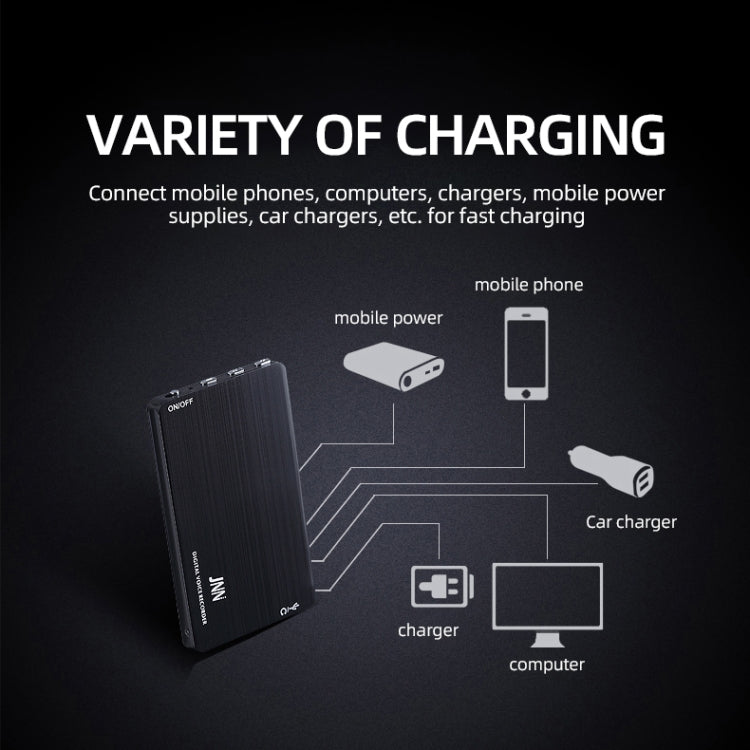 เครื่องบันทึกเสียงควบคุมอัจฉริยะลดเสียงรบกวน HD JNN M2 แบบบางพิเศษ, 4GB, 8GB, 16GB, 32GB, 64GB