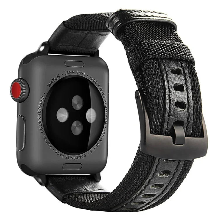 สายไนลอน สำหรับ Apple Watch Series 7 41 มม. / 6 & SE & 5 & 4 40 มม. / 3 & 2 & 1 38 มม., สำหรับ Apple Watch Series 7 45 มม. / 6 & SE & 5 & 4 44 มม. / 3 & 2 & 1 42 มม.