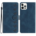 เคสโทรศัพท์หนังนูนลายผีเสื้อเจ็ดตัว สำหรับ iPhone 14 Pro Max, สำหรับ iPhone 13 Pro Max, สำหรับ iPhone 13 Pro, สำหรับ iPhone 13, สำหรับ iPhone 13 mini, สำหรับ iPhone 12, สำหรับ iPhone 12 Pro Max, สำหรับ iPhone 12 Pro
