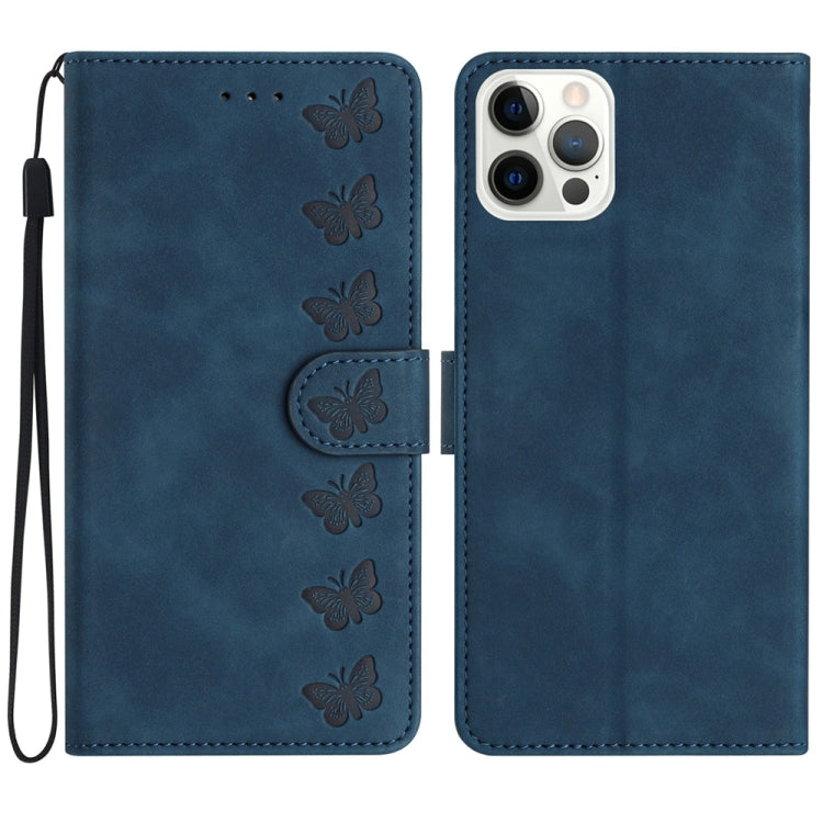 เคสโทรศัพท์หนังนูนลายผีเสื้อเจ็ดตัว สำหรับ iPhone 14 Pro Max, สำหรับ iPhone 13 Pro Max, สำหรับ iPhone 13 Pro, สำหรับ iPhone 13, สำหรับ iPhone 13 mini, สำหรับ iPhone 12, สำหรับ iPhone 12 Pro Max, สำหรับ iPhone 12 Pro