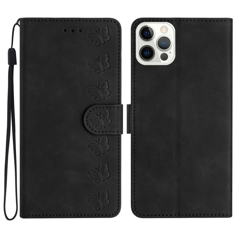 เคสโทรศัพท์หนังนูนลายผีเสื้อเจ็ดตัว สำหรับ iPhone 14 Pro Max, สำหรับ iPhone 13 Pro Max, สำหรับ iPhone 13 Pro, สำหรับ iPhone 13, สำหรับ iPhone 13 mini, สำหรับ iPhone 12, สำหรับ iPhone 12 Pro Max, สำหรับ iPhone 12 Pro