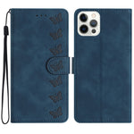 เคสโทรศัพท์หนังปั๊มลายผีเสื้อเจ็ดตัว สำหรับ iPhone 16e / 17e, สำหรับ iPhone 17 Pro Max, สำหรับ iPhone 17 Pro, สำหรับ iPhone 17, สำหรับ iPhone Air, สำหรับ iPhone 16 Pro Max, สำหรับ iPhone 16 Pro, สำหรับ iPhone 16 Plus