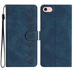เคสโทรศัพท์หนังปั๊มลายผีเสื้อเจ็ดตัว สำหรับ iPhone 16e / 17e, สำหรับ iPhone 17 Pro Max, สำหรับ iPhone 17 Pro, สำหรับ iPhone 17, สำหรับ iPhone Air, สำหรับ iPhone 16 Pro Max, สำหรับ iPhone 16 Pro, สำหรับ iPhone 16 Plus