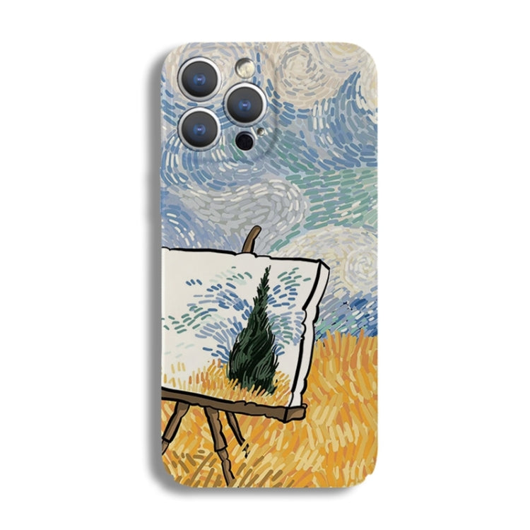 Precise Hole Oil Painting Pattern PC Phone Case, For iPhone 15 Pro Max, For iPhone 15 Pro, For iPhone 15 Plus, For iPhone 15, For iPhone 14 Plus