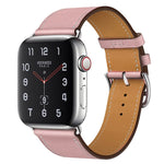 สายหนังแท้สำหรับเปลี่ยนใหม่ สำหรับ Apple Watch Series 7 ขนาด 41 มม. / 6 & SE & 5 & 4 ขนาด 40 มม. / 3 & 2 & 1 ขนาด 38 มม., สำหรับ Apple Watch Series 7 ขนาด 45 มม. / 6 & SE & 5 & 4 ขนาด 44 มม. / 3 & 2 & 1 ขนาด 42 มม.