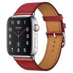 สายหนังแท้สำหรับเปลี่ยนใหม่ สำหรับ Apple Watch Series 7 ขนาด 41 มม. / 6 & SE & 5 & 4 ขนาด 40 มม. / 3 & 2 & 1 ขนาด 38 มม., สำหรับ Apple Watch Series 7 ขนาด 45 มม. / 6 & SE & 5 & 4 ขนาด 44 มม. / 3 & 2 & 1 ขนาด 42 มม.