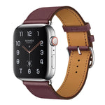 สายหนังแท้สำหรับเปลี่ยนใหม่ สำหรับ Apple Watch Series 7 ขนาด 41 มม. / 6 & SE & 5 & 4 ขนาด 40 มม. / 3 & 2 & 1 ขนาด 38 มม., สำหรับ Apple Watch Series 7 ขนาด 45 มม. / 6 & SE & 5 & 4 ขนาด 44 มม. / 3 & 2 & 1 ขนาด 42 มม.