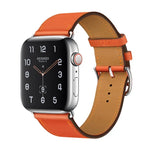 สายหนังแท้สำหรับเปลี่ยนใหม่ สำหรับ Apple Watch Series 7 ขนาด 41 มม. / 6 & SE & 5 & 4 ขนาด 40 มม. / 3 & 2 & 1 ขนาด 38 มม., สำหรับ Apple Watch Series 7 ขนาด 45 มม. / 6 & SE & 5 & 4 ขนาด 44 มม. / 3 & 2 & 1 ขนาด 42 มม.