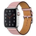 สายหนังแท้สำหรับเปลี่ยนใหม่ สำหรับ Apple Watch Series 7 ขนาด 41 มม. / 6 & SE & 5 & 4 ขนาด 40 มม. / 3 & 2 & 1 ขนาด 38 มม., สำหรับ Apple Watch Series 7 ขนาด 45 มม. / 6 & SE & 5 & 4 ขนาด 44 มม. / 3 & 2 & 1 ขนาด 42 มม.