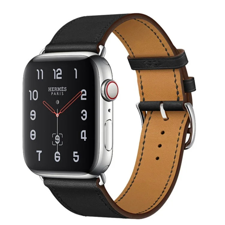 สายหนังแท้สำหรับเปลี่ยนใหม่ สำหรับ Apple Watch Series 7 ขนาด 41 มม. / 6 & SE & 5 & 4 ขนาด 40 มม. / 3 & 2 & 1 ขนาด 38 มม., สำหรับ Apple Watch Series 7 ขนาด 45 มม. / 6 & SE & 5 & 4 ขนาด 44 มม. / 3 & 2 & 1 ขนาด 42 มม.