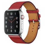 สายหนังแท้สำหรับเปลี่ยนใหม่ สำหรับ Apple Watch Series 7 ขนาด 41 มม. / 6 & SE & 5 & 4 ขนาด 40 มม. / 3 & 2 & 1 ขนาด 38 มม., สำหรับ Apple Watch Series 7 ขนาด 45 มม. / 6 & SE & 5 & 4 ขนาด 44 มม. / 3 & 2 & 1 ขนาด 42 มม.