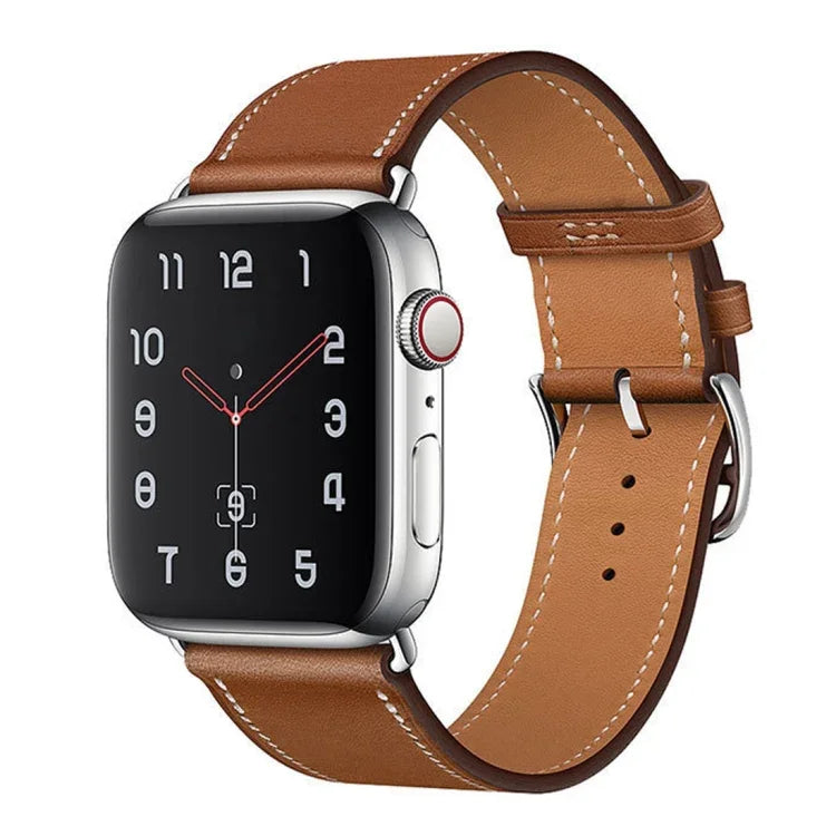 สายหนังแท้สำหรับเปลี่ยนใหม่ สำหรับ Apple Watch Series 7 ขนาด 41 มม. / 6 & SE & 5 & 4 ขนาด 40 มม. / 3 & 2 & 1 ขนาด 38 มม., สำหรับ Apple Watch Series 7 ขนาด 45 มม. / 6 & SE & 5 & 4 ขนาด 44 มม. / 3 & 2 & 1 ขนาด 42 มม.