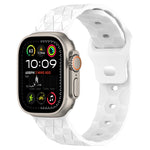 Football Texture Silicone Watch Band, For Apple Watch Ultra 2 49mm, For Apple Watch 9 45mm, For Apple Watch 9 41mm, For Apple Watch Ultra 49mm