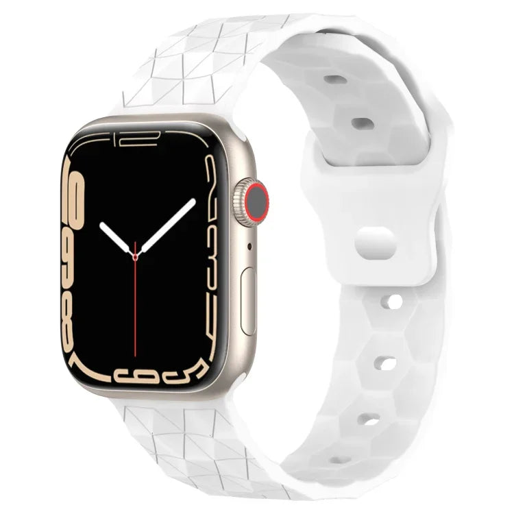 สายรัดนาฬิกาซิลิโคนลายฟุตบอล สำหรับ Apple Watch 2 ขนาด 42 มม., สำหรับ Apple Watch 2 ขนาด 38 มม., สำหรับ Apple Watch ขนาด 42 มม., สำหรับ Apple Watch ขนาด 38 มม.