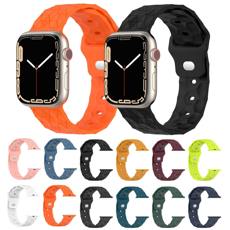 Football Texture Silicone Watch Band, For Apple Watch 6 40mm, For Apple Watch 6 44mm, For Apple Watch 5 44mm, For Apple Watch 5 40mm