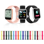 Silicone Watch Replacement Strap, Long Section (Men), For Apple Watch Series 8&7 41mm / SE 2&6&SE&5&4 40mm / 3&2&1 38mm, For Apple Watch Ultra 49mm / Series 8&7 45mm / SE 2&6&SE&5&4 44mm / 3&2&1 42mm