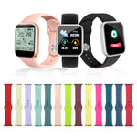 สายรัดนาฬิกาซิลิโคนแบบสั้น (สำหรับผู้หญิง) สำหรับ Apple Watch Series 8&7 ขนาด 41 มม. / SE 2&6&SE&5&4 ขนาด 40 มม. / 3&2&1 ขนาด 38 มม., สำหรับ Apple Watch Ultra ขนาด 49 มม. / Series 8&7 ขนาด 45 มม. / SE 2&6&SE&5&4 ขนาด 44 มม. / 3&2&1 ขนาด 42 มม.