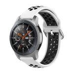 สายรัดข้อมือซิลิโคนกีฬาสองสีแบบสากล สำหรับ Samsung Galaxy Watch 46mm / Gear S3, สำหรับ Huawei Watch GT2 / Honor Magic Watch 2 46mm