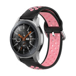 สายรัดข้อมือซิลิโคนกีฬาสองสีแบบสากล สำหรับ Samsung Galaxy Watch 46mm / Gear S3, สำหรับ Huawei Watch GT2 / Honor Magic Watch 2 46mm