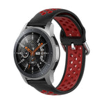 สายรัดข้อมือซิลิโคนกีฬาสองสีแบบสากล สำหรับ Samsung Galaxy Watch 46mm / Gear S3, สำหรับ Huawei Watch GT2 / Honor Magic Watch 2 46mm