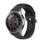 สายรัดข้อมือซิลิโคนกีฬาสองสีแบบสากล สำหรับ Samsung Galaxy Watch 46mm / Gear S3, สำหรับ Huawei Watch GT2 / Honor Magic Watch 2 46mm